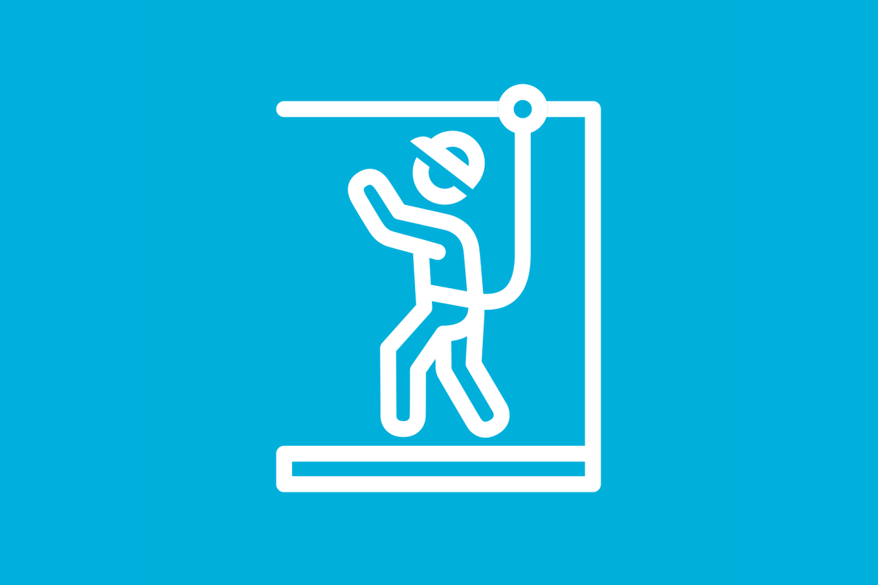 Icon illustrating our Life Saving rules for work at heights